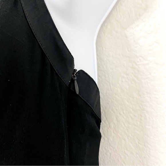 Emma Caine Black Silk Baby Doll Evening Dress Size L - Picture 4 of 8